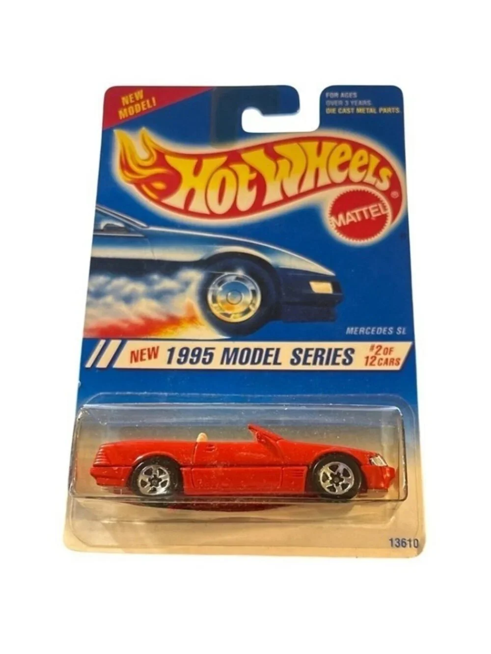 Vintage Die Cast Hot Wheels 1995 Model Series Mercedes SL Car 1994 2/12